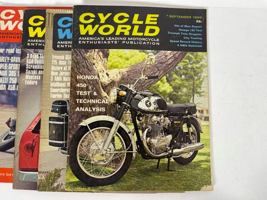 Vintage Cycle World Motorcycle Magazines 1964 & 1965 - See Photos [Photo 25]