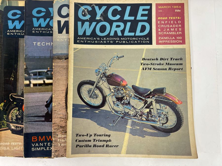 Vintage Cycle World Motorcycle Magazines 1964 & 1965 - See Photos [Photo 7]