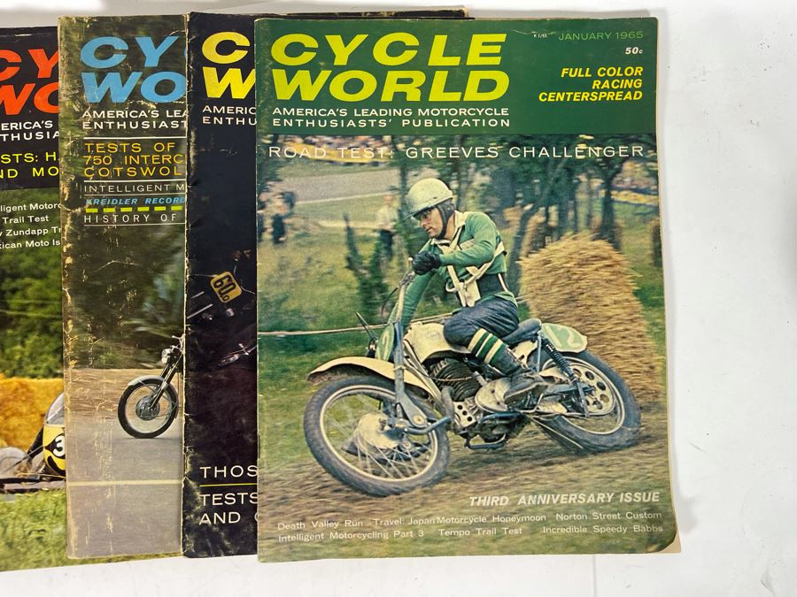 Vintage Cycle World Motorcycle Magazines 1964 & 1965 - See Photos [Photo 17]
