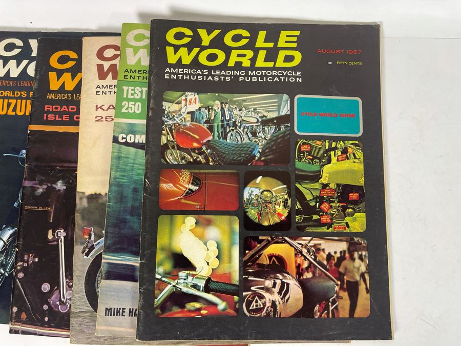 Vintage Cycle World Motorcycle Magazines 1966 & 1967 - See Photos [Photo 24]