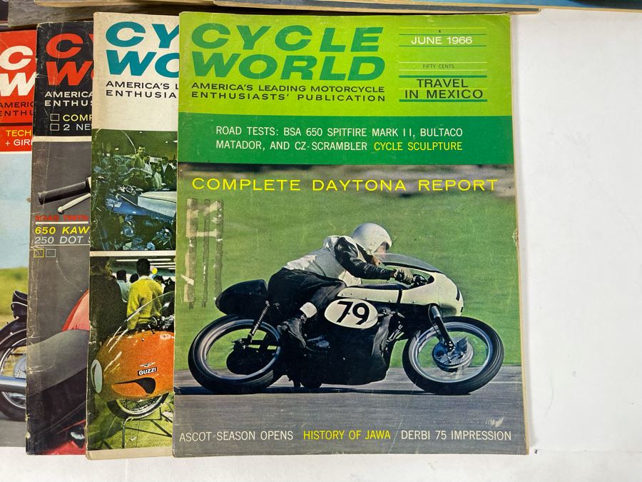 Vintage Cycle World Motorcycle Magazines 1966 & 1967 - See Photos [Photo 10]