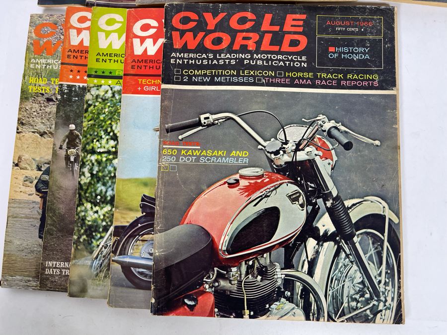 Vintage Cycle World Motorcycle Magazines 1966 & 1967 - See Photos [Photo 12]