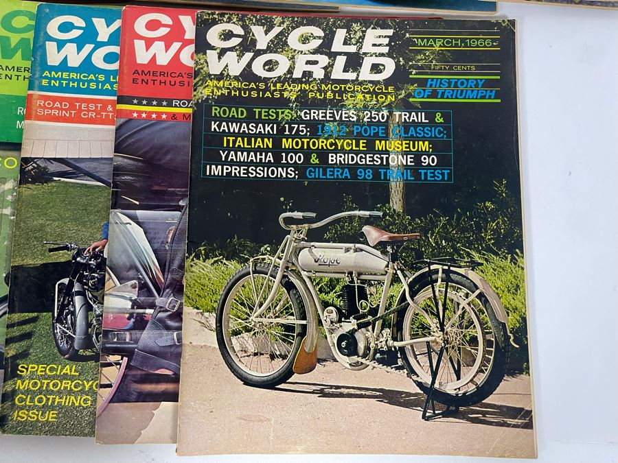 Vintage Cycle World Motorcycle Magazines 1966 & 1967 - See Photos [Photo 6]