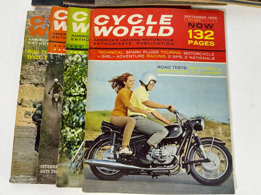 Vintage Cycle World Motorcycle Magazines 1966 & 1967 - See Photos [Photo 13]