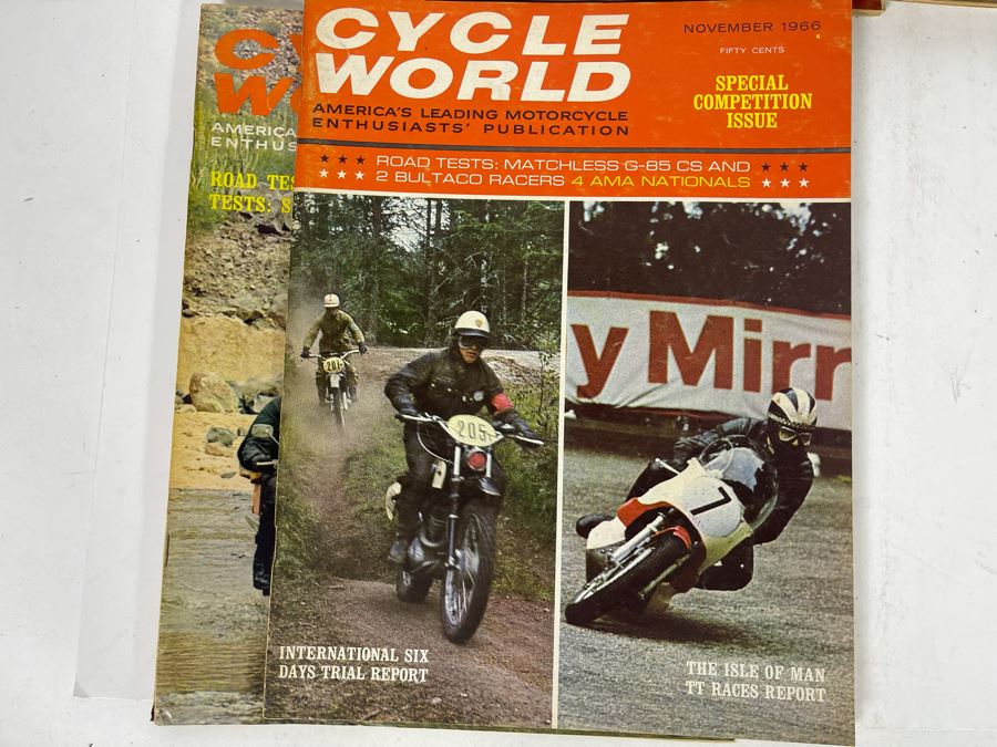 Vintage Cycle World Motorcycle Magazines 1966 & 1967 - See Photos [Photo 15]
