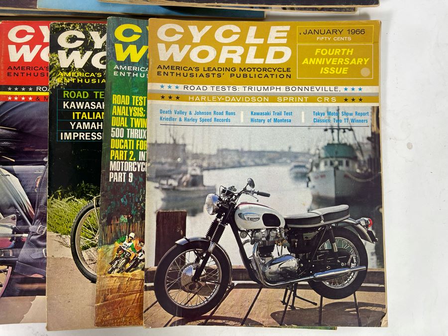 Vintage Cycle World Motorcycle Magazines 1966 & 1967 - See Photos [Photo 4]