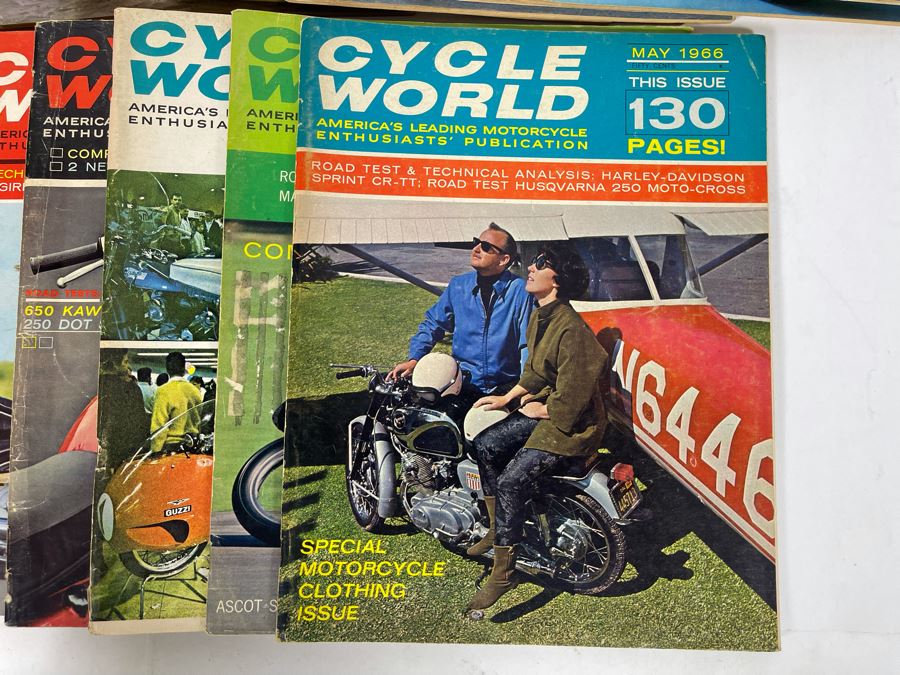 Vintage Cycle World Motorcycle Magazines 1966 & 1967 - See Photos [Photo 8]