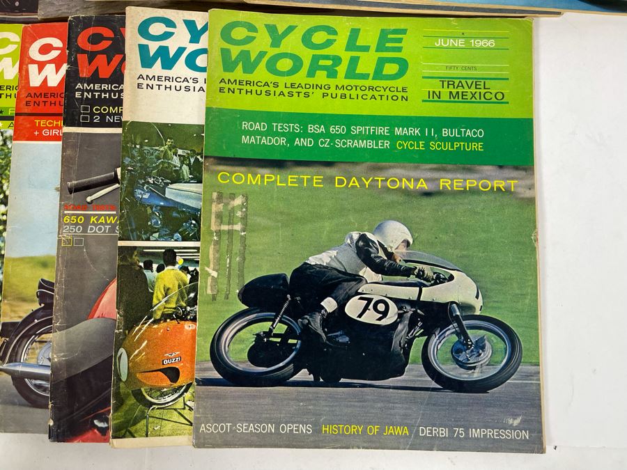 Vintage Cycle World Motorcycle Magazines 1966 & 1967 - See Photos [Photo 9]