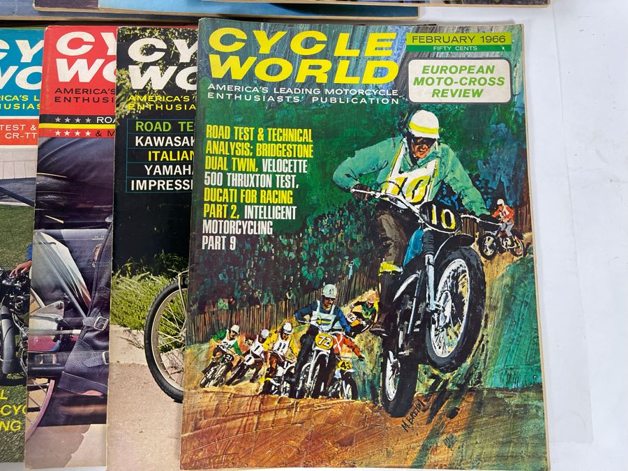 Vintage Cycle World Motorcycle Magazines 1966 & 1967 - See Photos [Photo 5]