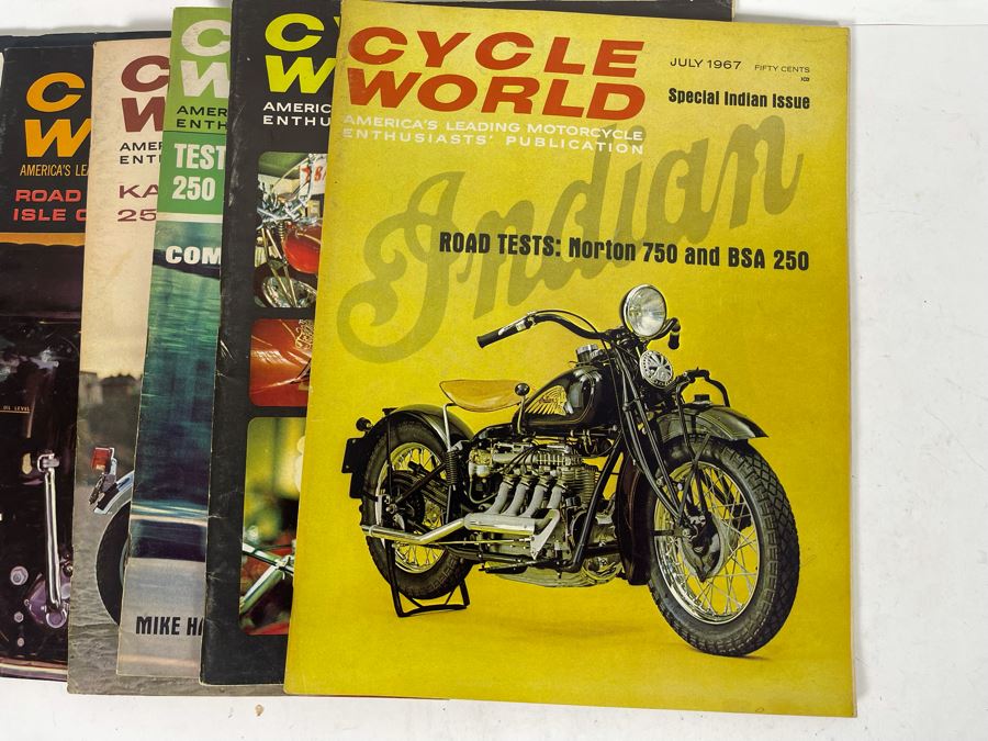 Vintage Cycle World Motorcycle Magazines 1966 & 1967 - See Photos [Photo 23]