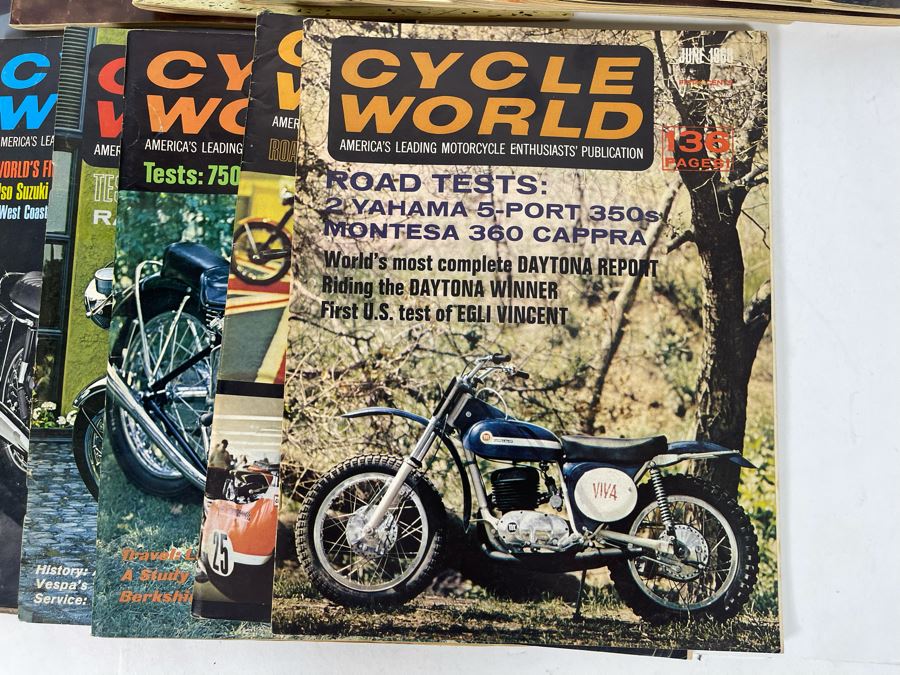 Vintage Cycle World Motorcycle Magazines 1968 & 1969 - See Photos [Photo 9]