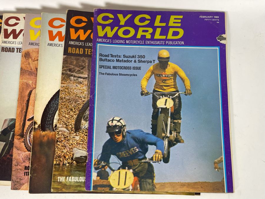Vintage Cycle World Motorcycle Magazines 1968 & 1969 - See Photos [Photo 17]