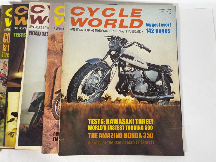 Vintage Cycle World Motorcycle Magazines 1968 & 1969 - See Photos [Photo 19]