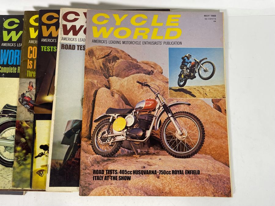 Vintage Cycle World Motorcycle Magazines 1968 & 1969 - See Photos [Photo 20]