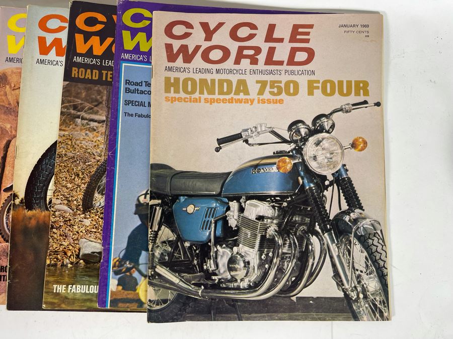 Vintage Cycle World Motorcycle Magazines 1968 & 1969 - See Photos [Photo 16]