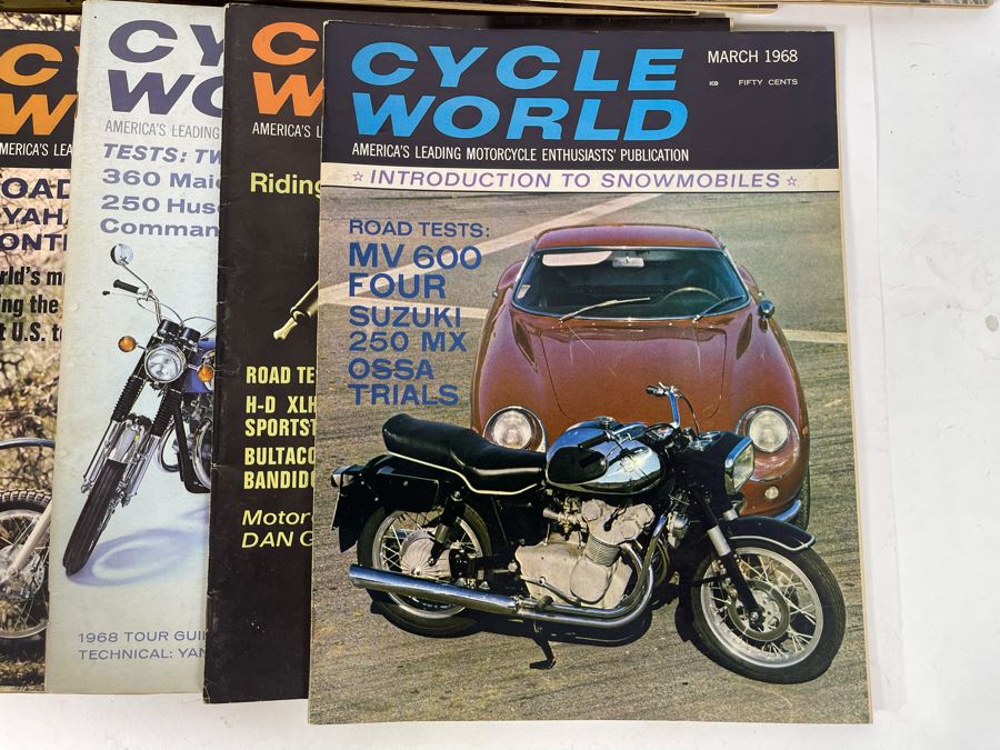 Vintage Cycle World Motorcycle Magazines 1968 & 1969 - See Photos [Photo 6]