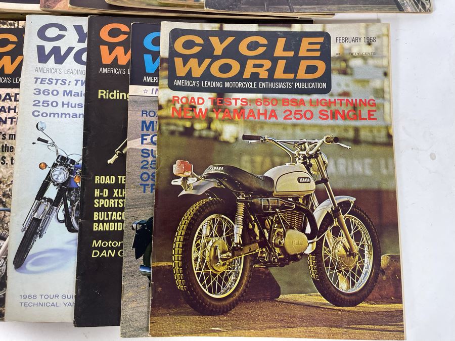 Vintage Cycle World Motorcycle Magazines 1968 & 1969 - See Photos [Photo 5]