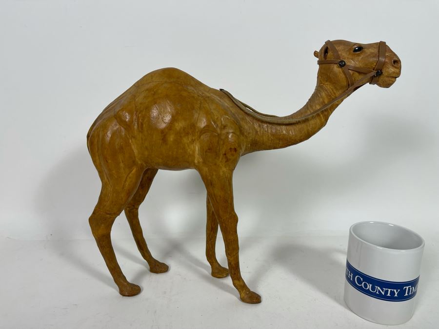 Leather Wrapped Camel Sculpture 15W X 13H [Photo 6]