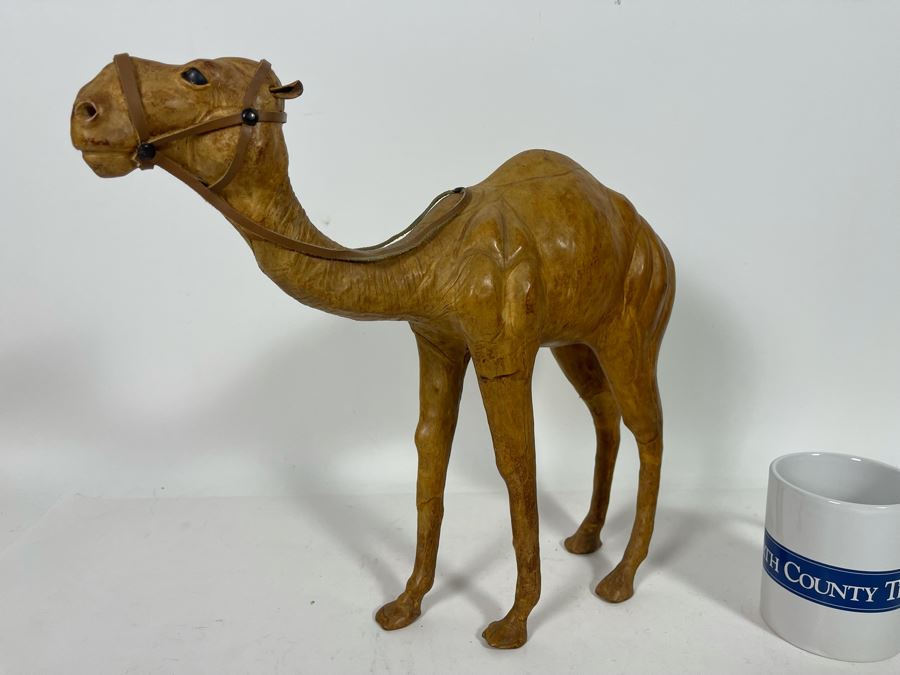 Leather Wrapped Camel Sculpture 15W X 13H [Photo 4]