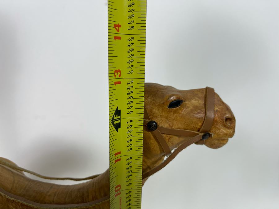Leather Wrapped Camel Sculpture 15W X 13H [Photo 7]