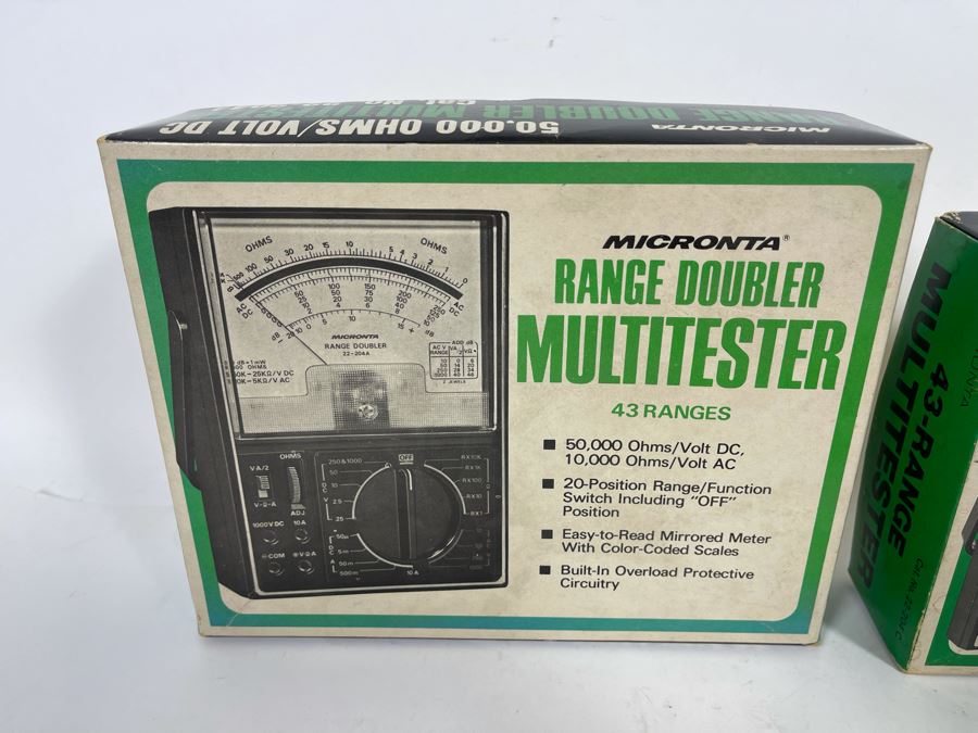 Pair Of Micronta Range Doubler Multitesters Volt Meters [Photo 7]