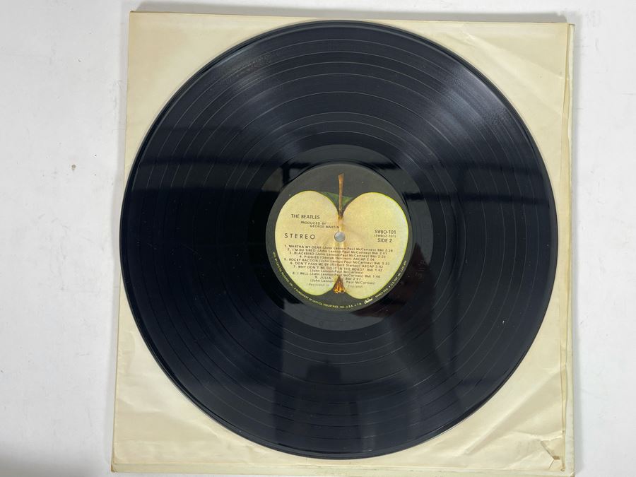 (4) The Beatles The White Album Vinyl Record SWBO-101 [Photo 6]