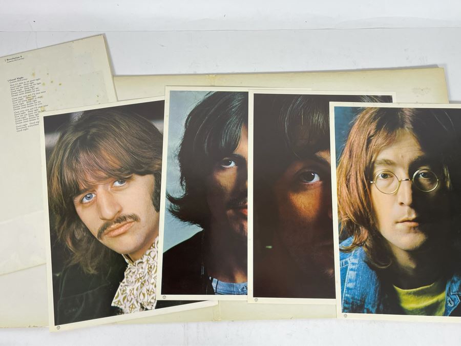 (4) The Beatles The White Album Vinyl Record SWBO-101 [Photo 9]