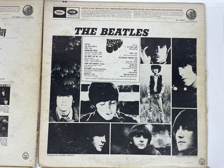 (4) The Beatles Vinyl Records