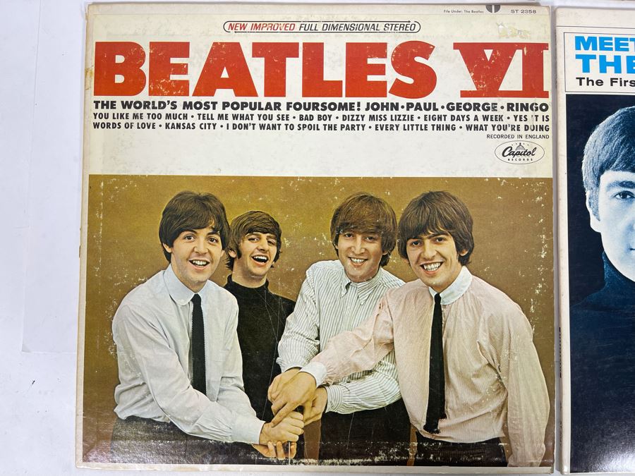 (4) The Beatles Vinyl Records [Photo 5]