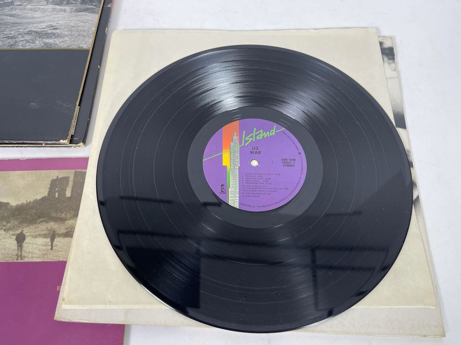 (4) U2 Vinyl Records [Photo 18]