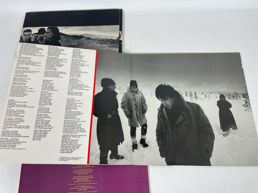 (4) U2 Vinyl Records [Photo 17]