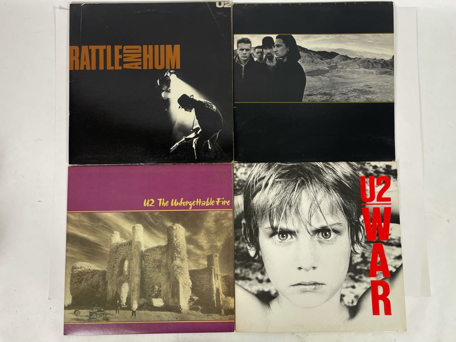 (4) U2 Vinyl Records [Photo 2]