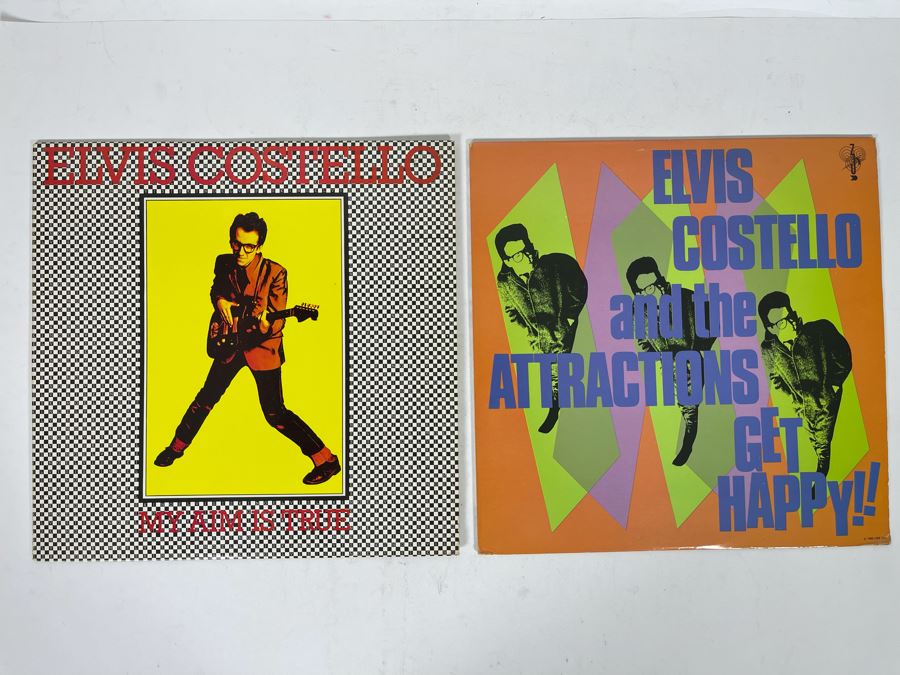 (2) Elvis Costello Vinyl Records [Photo 1]