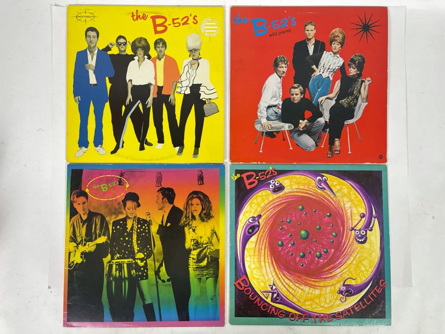 (4) The B-52’s Vinyl Records Including Promo Copy Of Debut Album BSK 3355 [Photo 2]