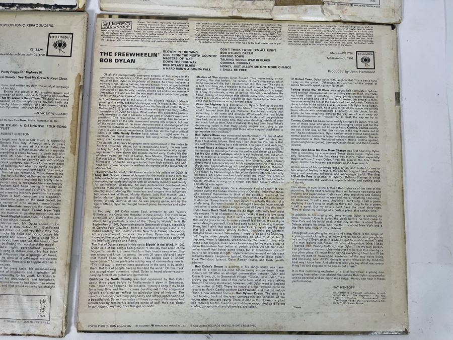 JUST ADDED - Bob Dylan Vinyl Record Lot [Photo 9]