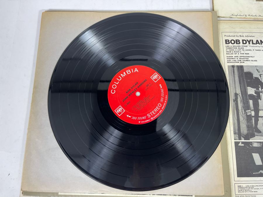  4 bob dylan vinyl records