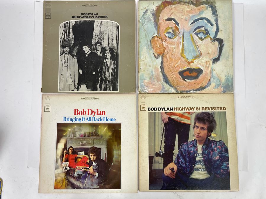 (4) Bob Dylan Vinyl Records