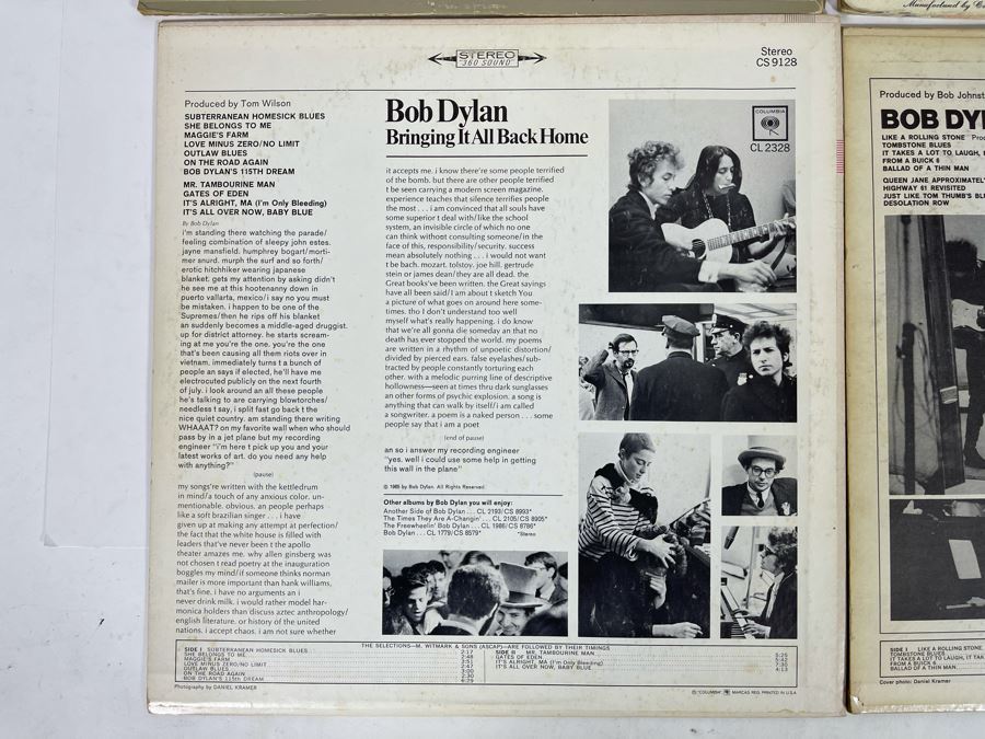 (4) Bob Dylan Vinyl Records [Photo 9]