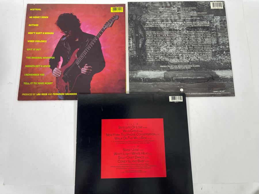 (3) Lou Reed Vinyl Records [Photo 5]