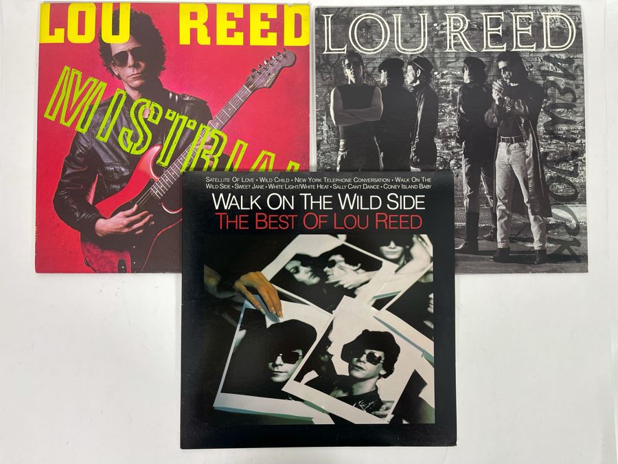 (3) Lou Reed Vinyl Records [Photo 1]
