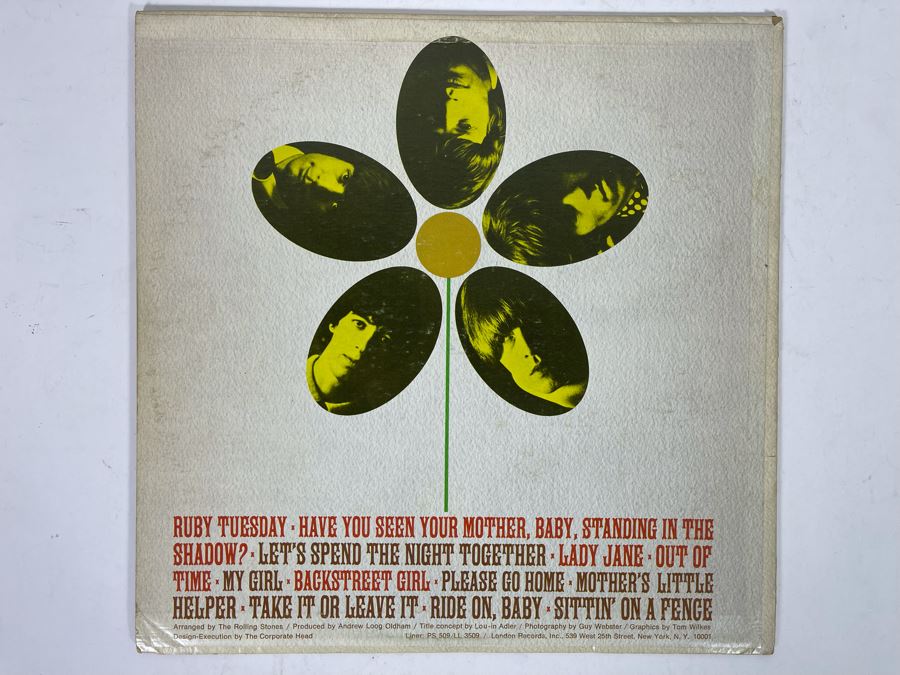 The Rolling Stones Flowers Vinyl Record PS 509 [Photo 2]