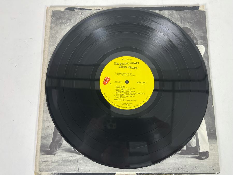 The Rolling Stones Sticky Fingers Vinyl Record COC 59100 With Original ...