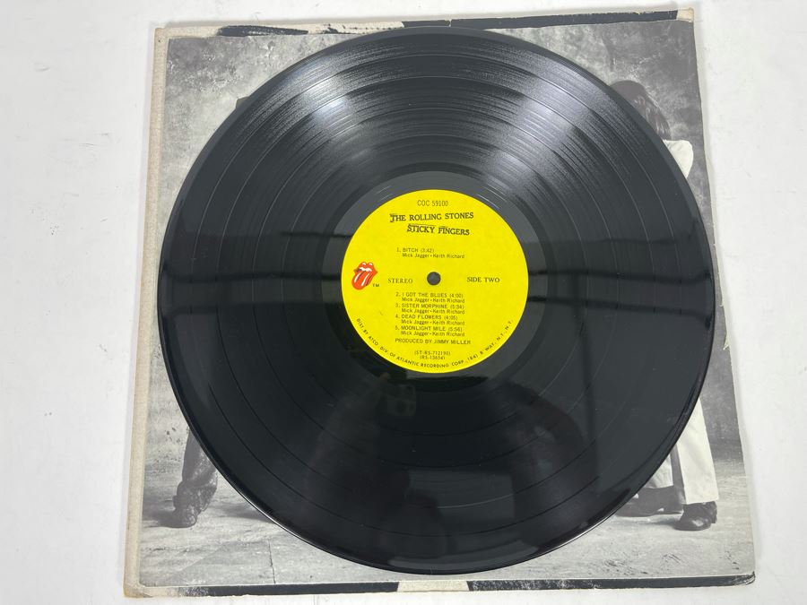 The Rolling Stones Sticky Fingers Vinyl Record COC 59100 With Original Andy Warhol Working Jean Zipper [Photo 6]