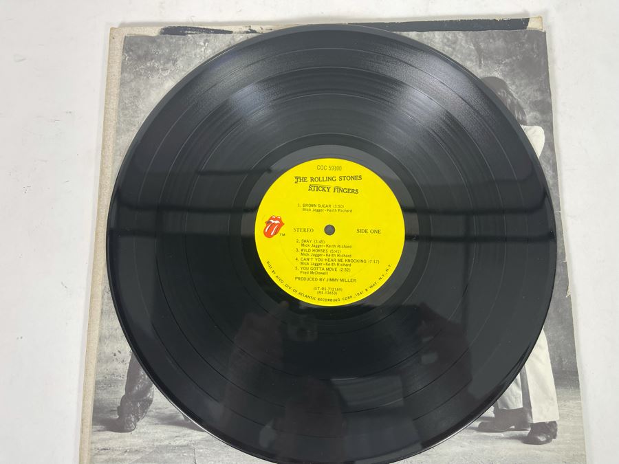 The Rolling Stones Sticky Fingers Vinyl Record COC 59100 With Original Andy Warhol Working Jean Zipper [Photo 4]