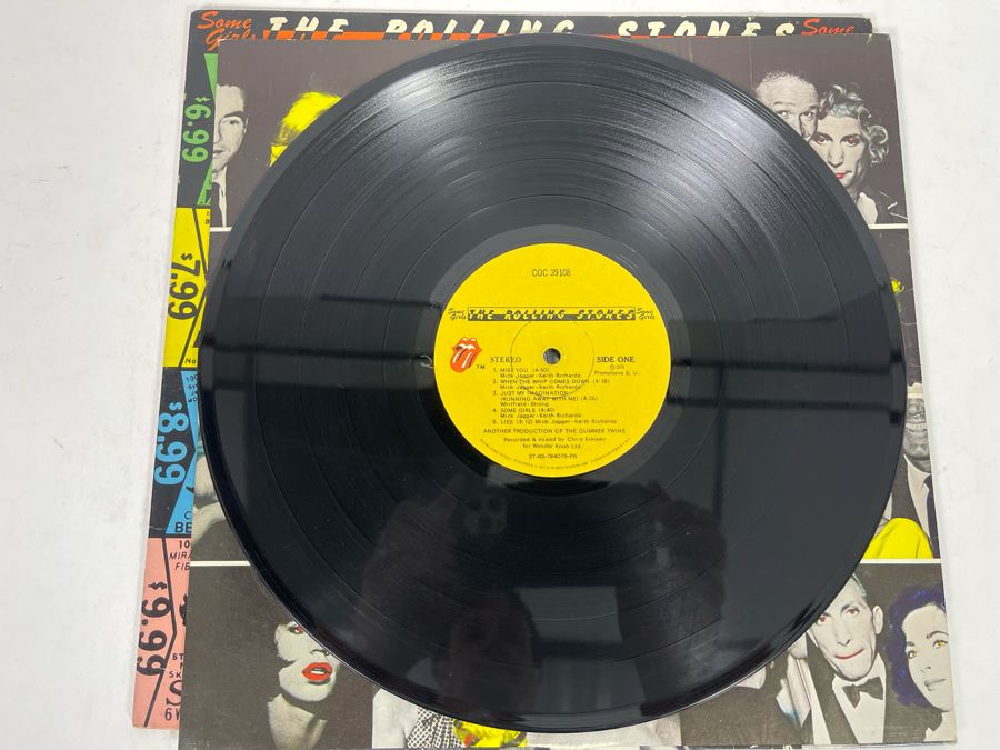 The Rolling Stones Some Girls Vinyl Record COC 39108 1st Version Die Cut With Celebrity Faces [Photo 14]