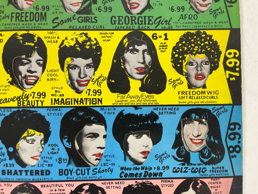 The Rolling Stones Some Girls Vinyl Record COC 39108 1st Version Die Cut With Celebrity Faces [Photo 4]
