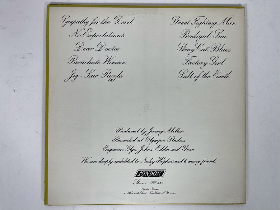 The Rolling Stones Beggars Banquet Vinyl Record PS-539 [Photo 3]