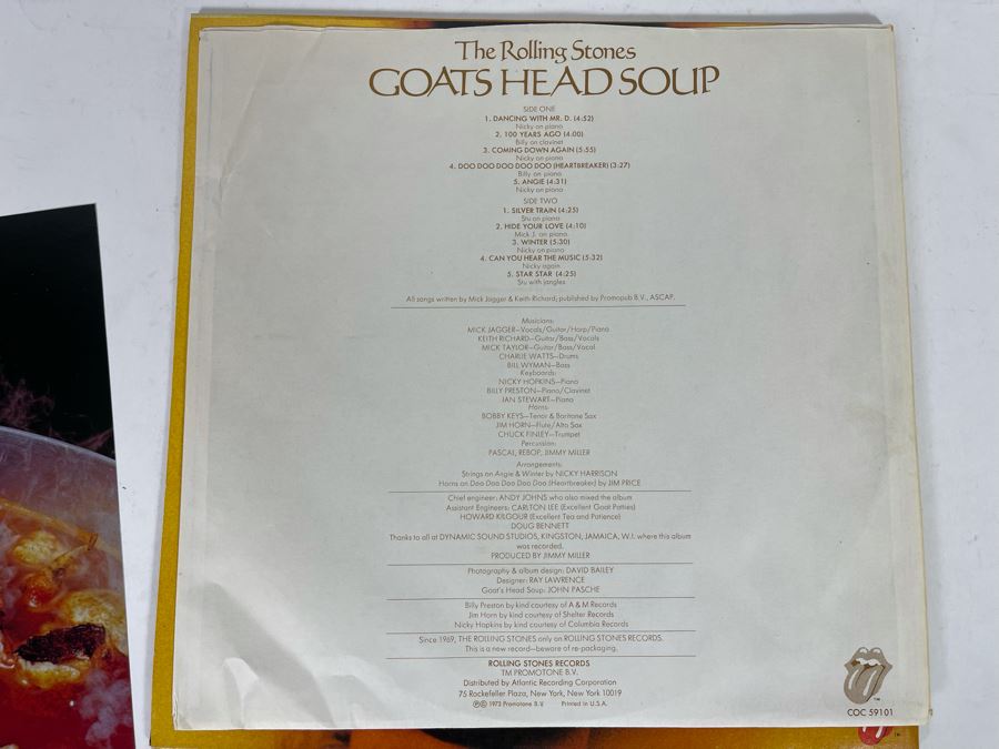The Rolling Stones Goat’s Head Soup Vinyl Record COC 59101 [Photo 6]