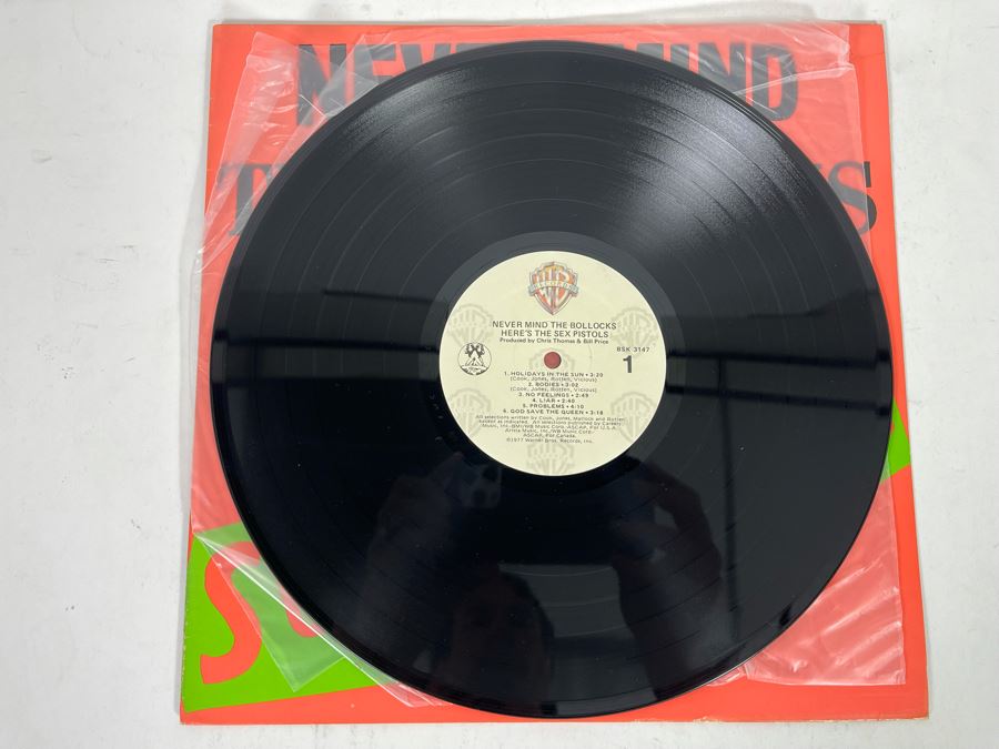 Never Mind The Bollocks Here’s The Sex Pistols Vinyl Record BSK 3147 [Photo 3]