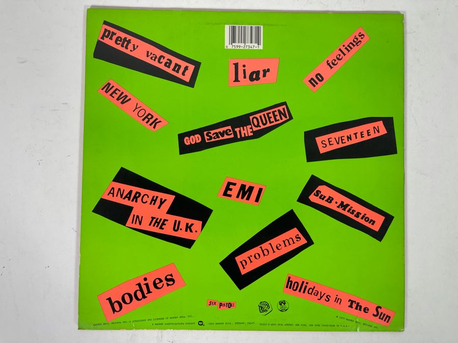 Never Mind The Bollocks Here’s The Sex Pistols Vinyl Record BSK 3147 [Photo 2]